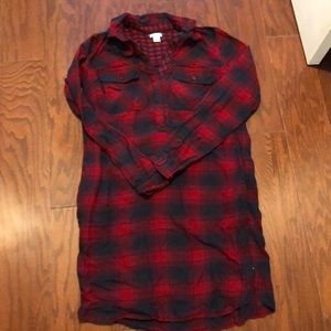Flannel J.Crew shirt dress